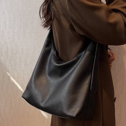 Large Capacity Women's Shoulder Crossbody PU Tote Bag