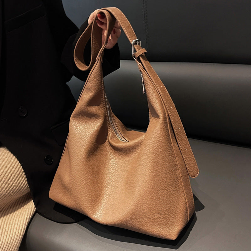 Large Capacity Women's Shoulder Crossbody PU Tote Bag