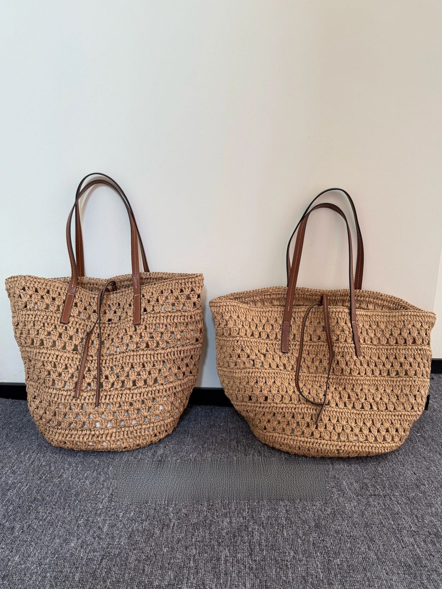 Large-Capacity Woven Straw Bag