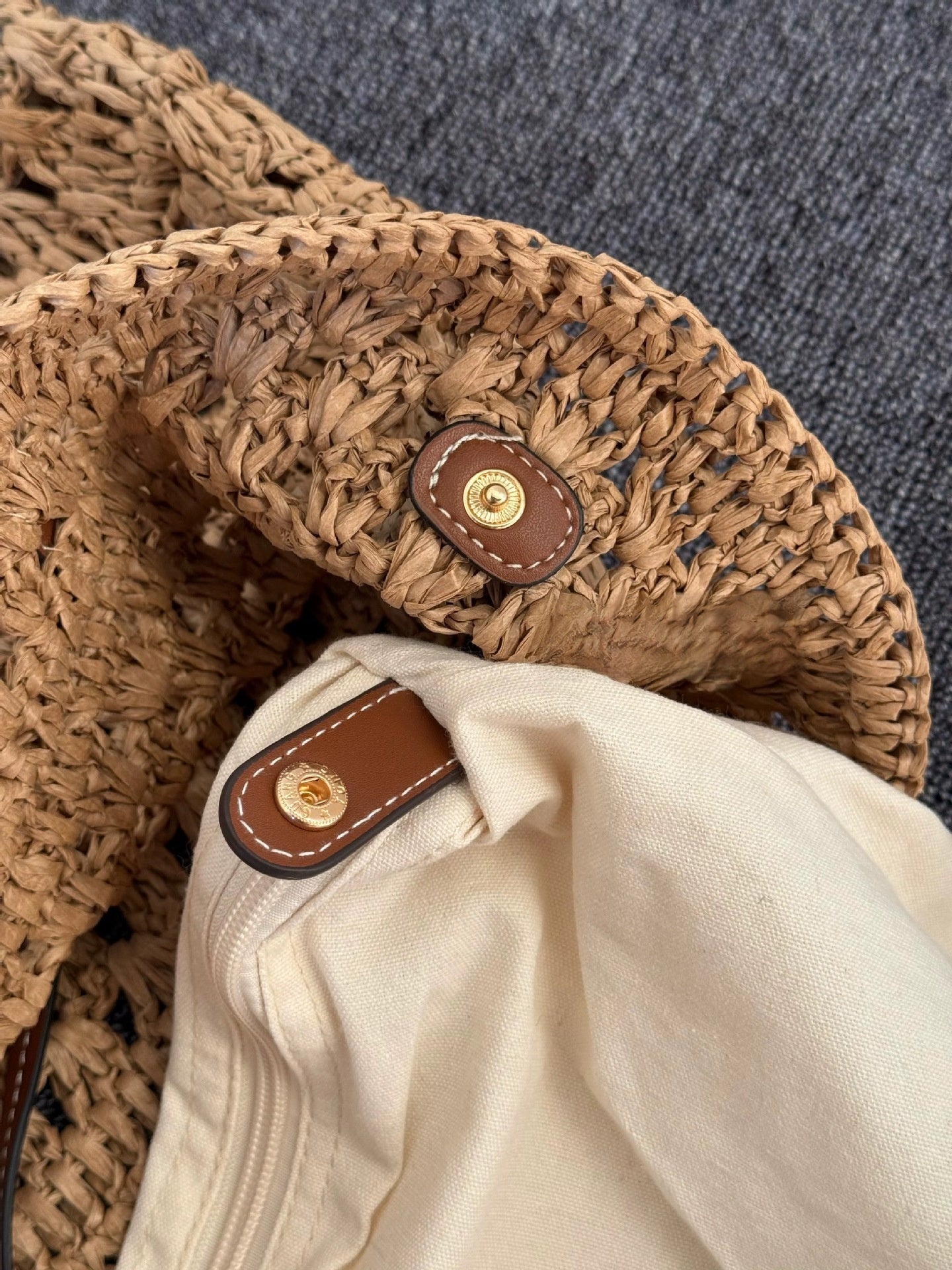 Large-Capacity Woven Straw Bag