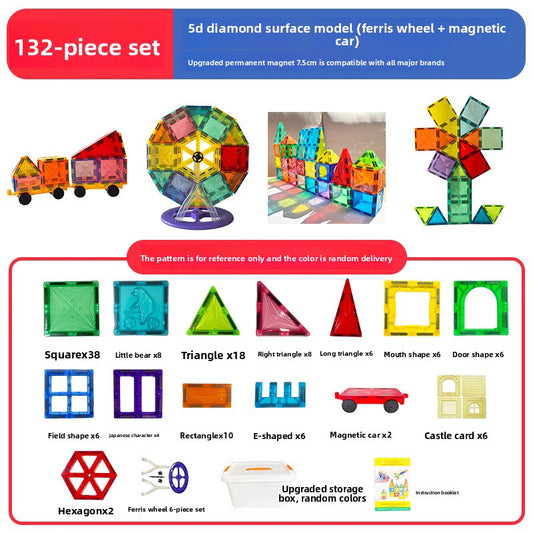 Large Color Window Magnetic Building Blocks Educational Toys