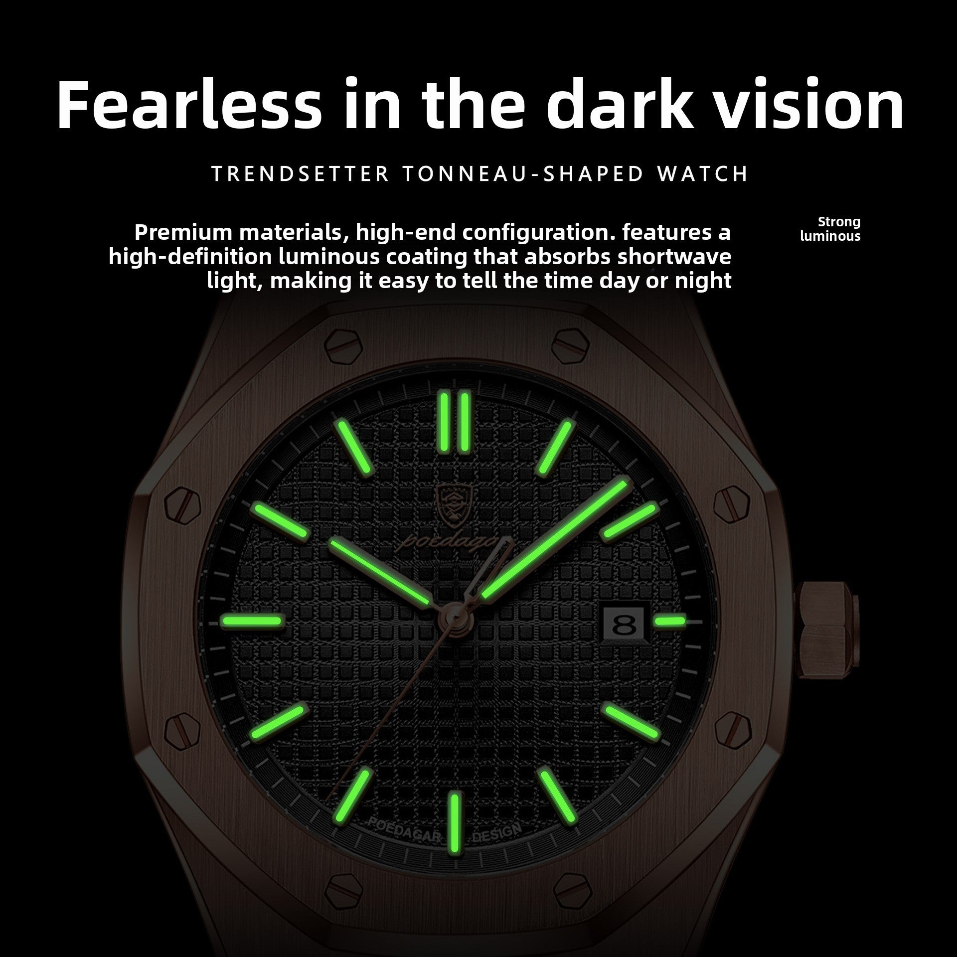 Large-dial men's watch