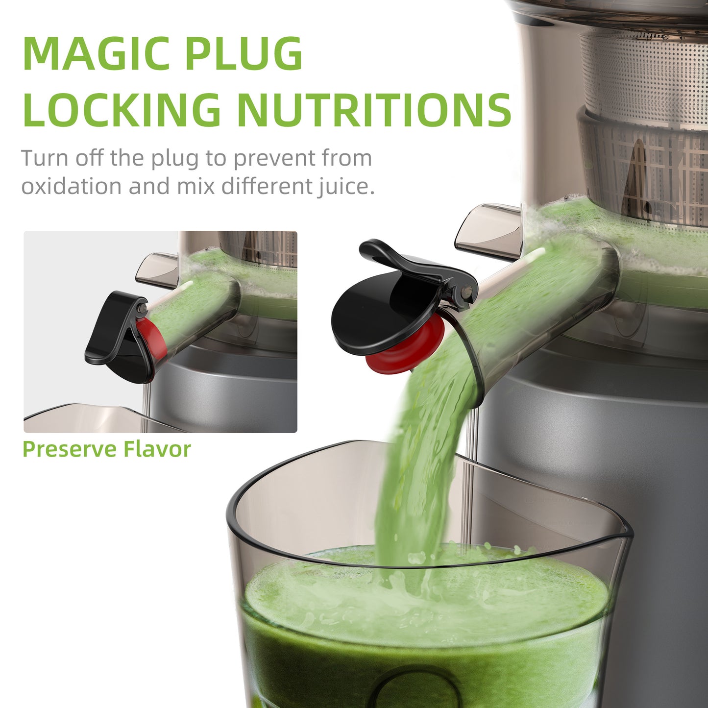 Large Diameter Slow Juicer