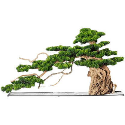 Large Floor Green Planting Fake Tree Simulation Pine Bonsai Decor