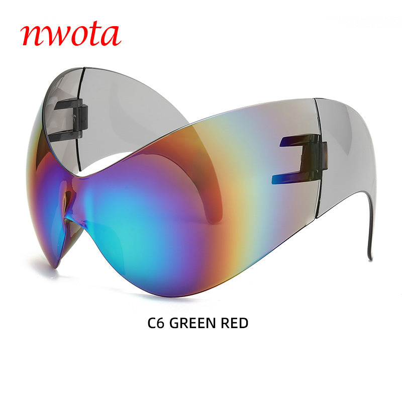 Large Frame Sports Sunglasses with UV Protection