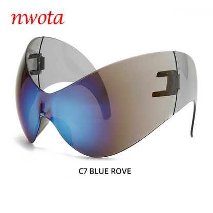 Large Frame Sports Sunglasses with UV Protection