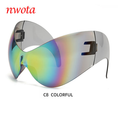 Large Frame Sports Sunglasses with UV Protection