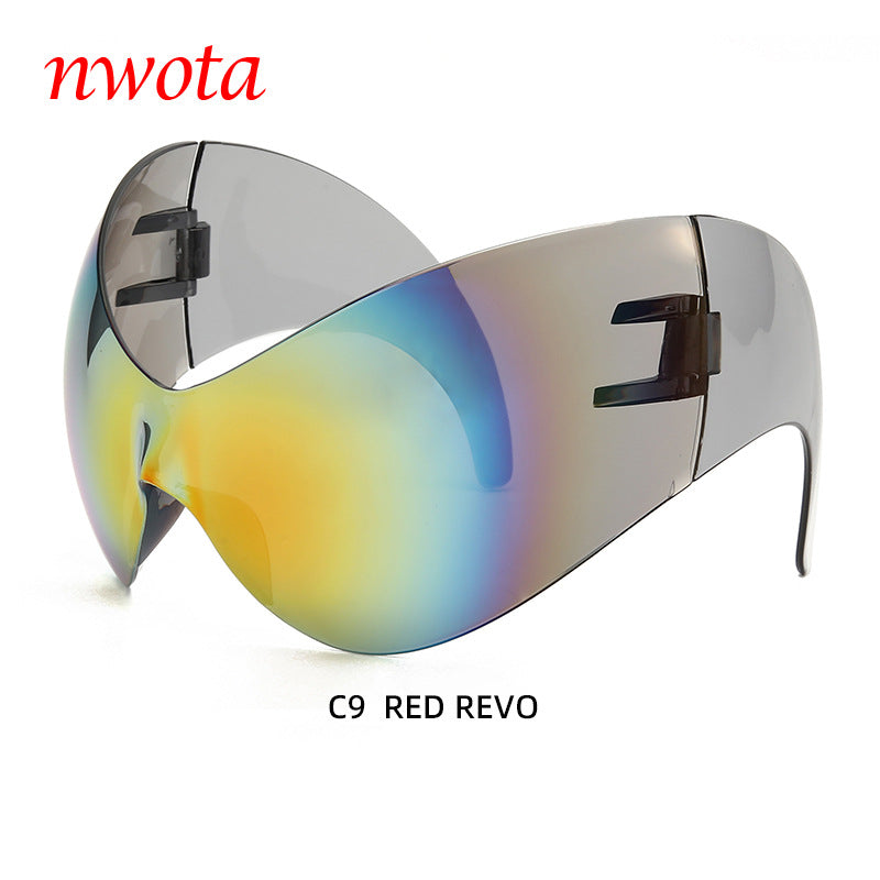 Large Frame Sports Sunglasses with UV Protection