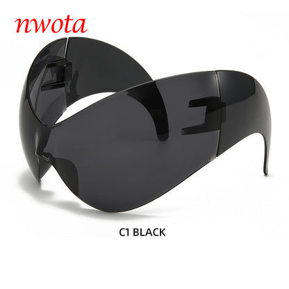 Large Frame Sports Sunglasses with UV Protection