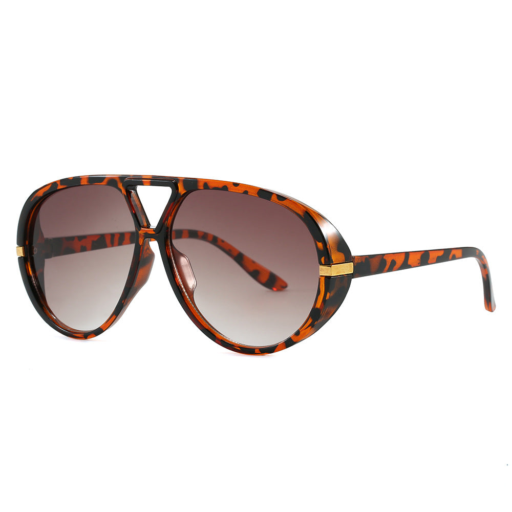 Large Frame Vintage Sunglasses UV Protection Fashion Sun Glasses