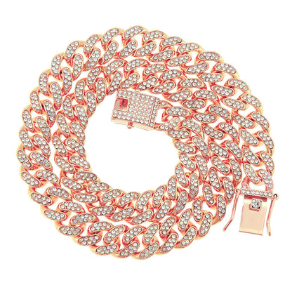 Large gold chain necklace
