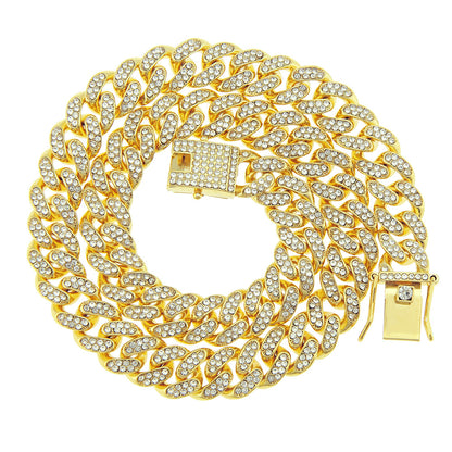 Large gold chain necklace