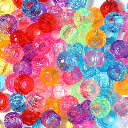 Large-hole plastic beads