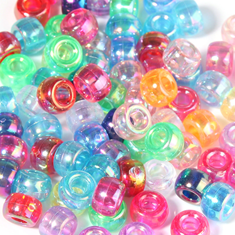Large-hole plastic beads