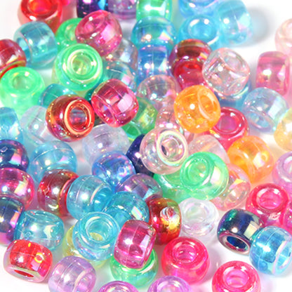 Large-hole plastic beads
