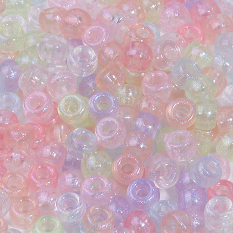 Large-hole plastic beads