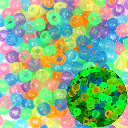 Large-hole plastic beads