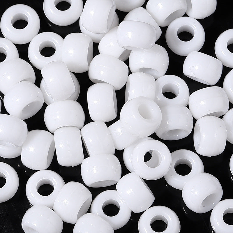 Large-hole plastic beads
