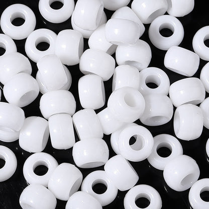 Large-hole plastic beads