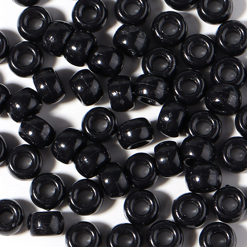 Large-hole plastic beads