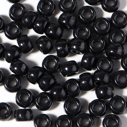 Large-hole plastic beads