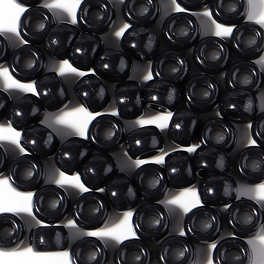 Large-hole plastic beads