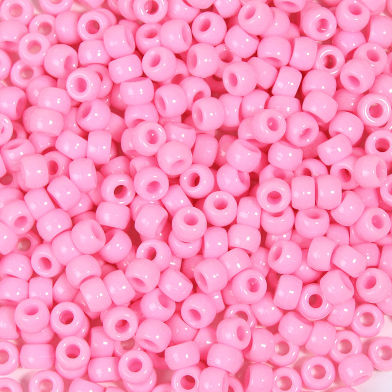 Large-hole plastic beads