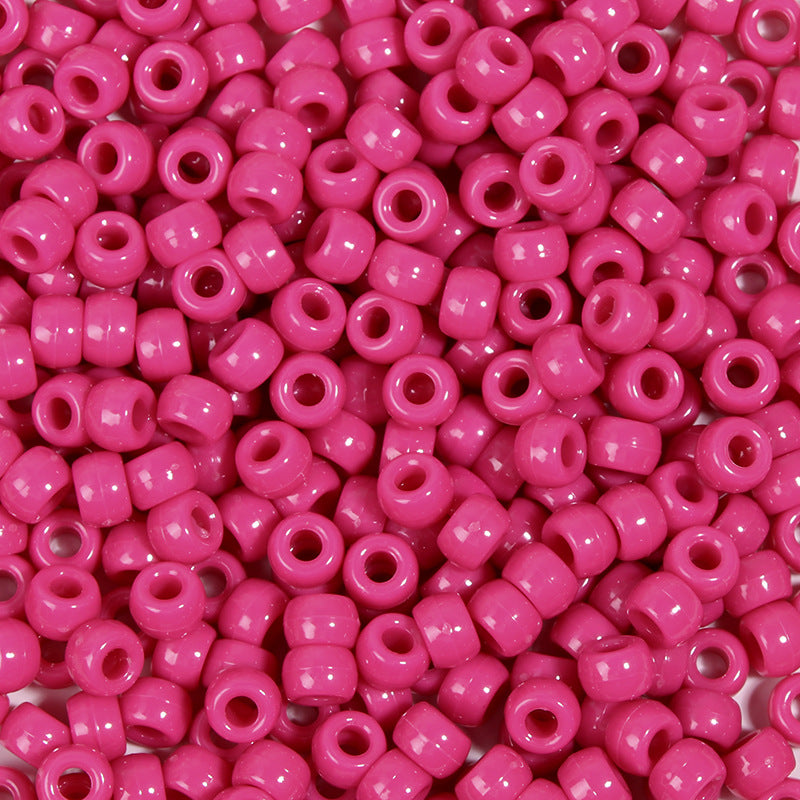 Large-hole plastic beads
