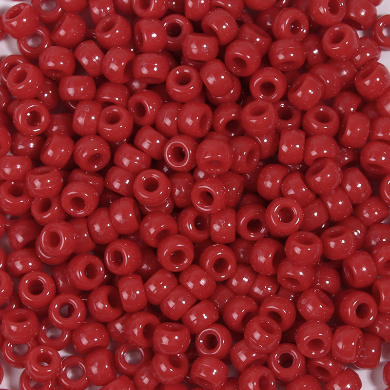 Large-hole plastic beads