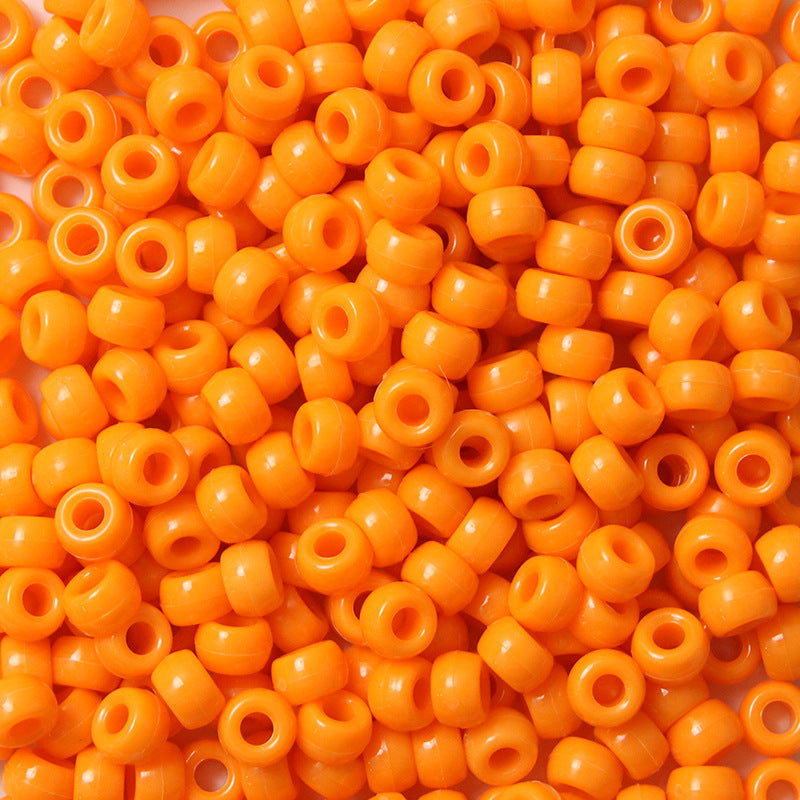 Large-hole plastic beads