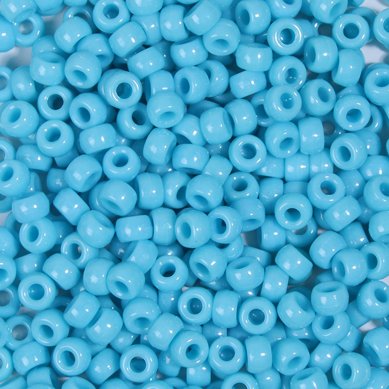 Large-hole plastic beads