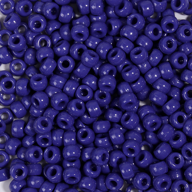 Large-hole plastic beads