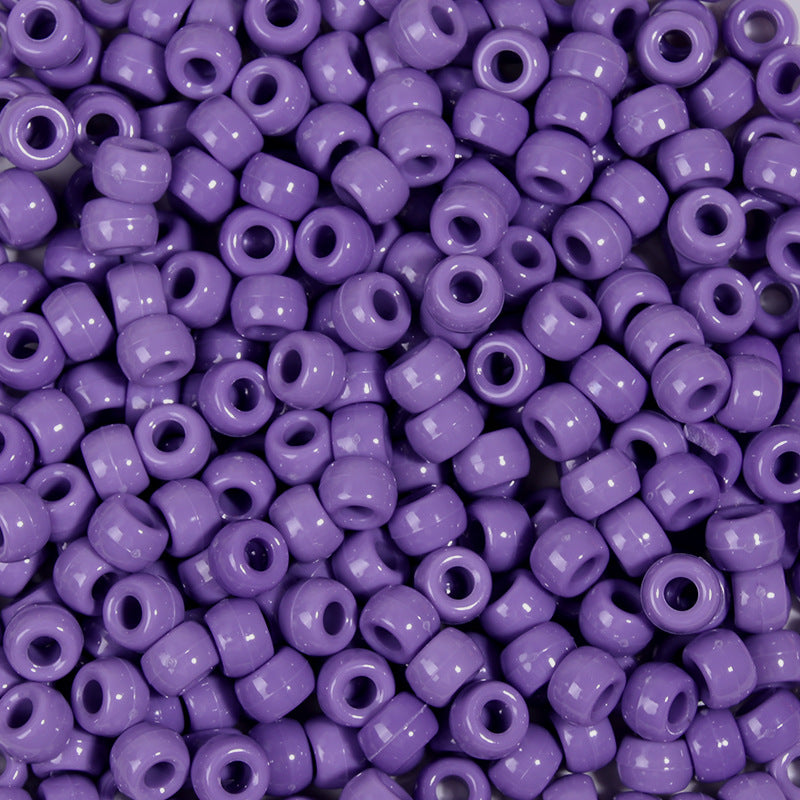Large-hole plastic beads