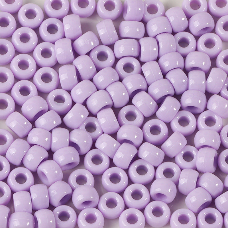 Large-hole plastic beads