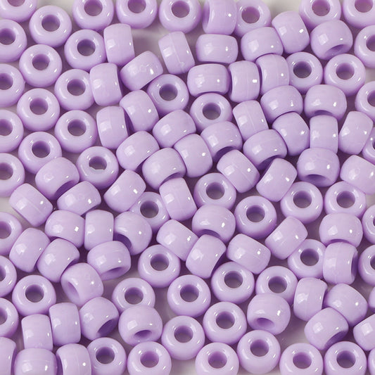 Large-hole plastic beads