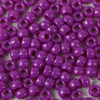 Large-hole plastic beads