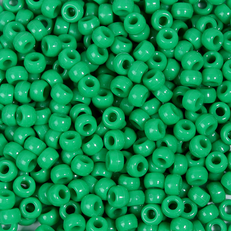 Large-hole plastic beads
