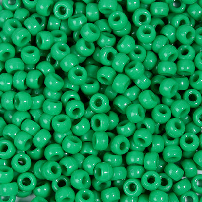 Large-hole plastic beads