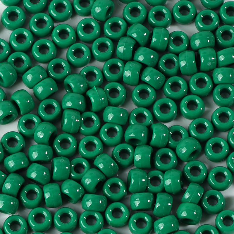 Large-hole plastic beads