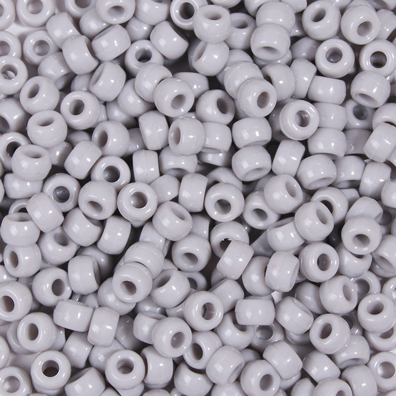 Large-hole plastic beads