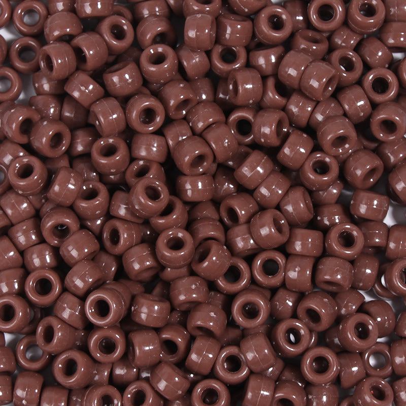 Large-hole plastic beads