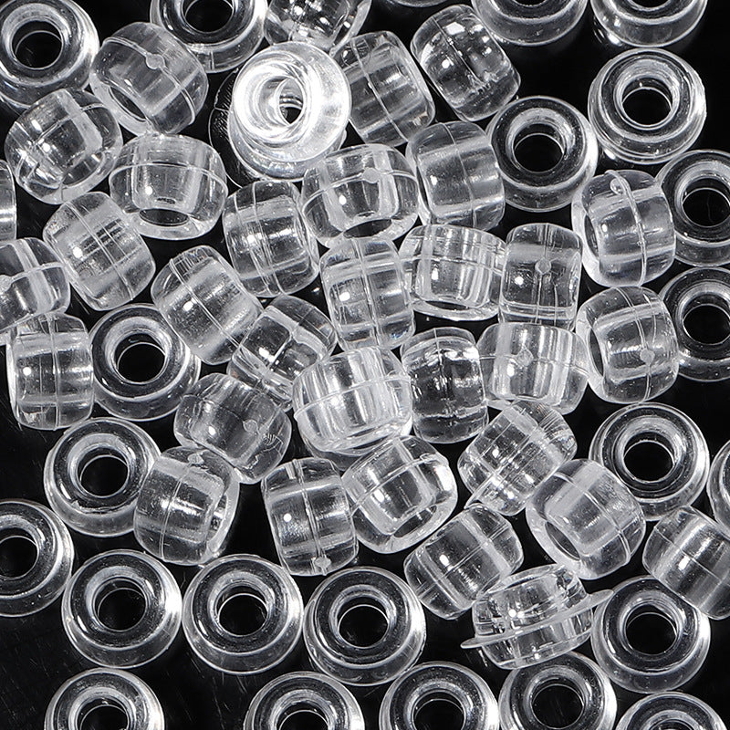 Large-hole plastic beads