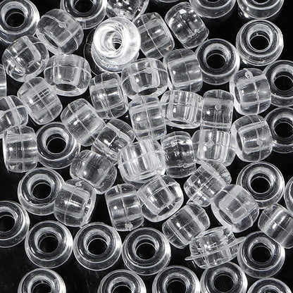 Large-hole plastic beads