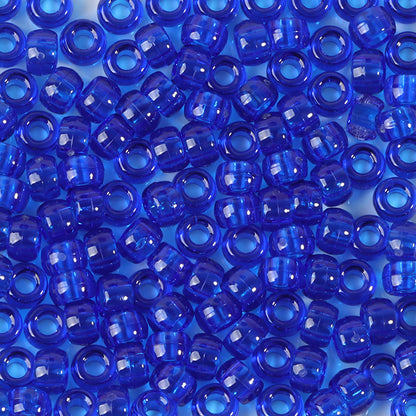 Large-hole plastic beads