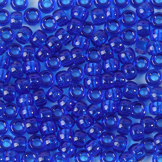 Large-hole plastic beads
