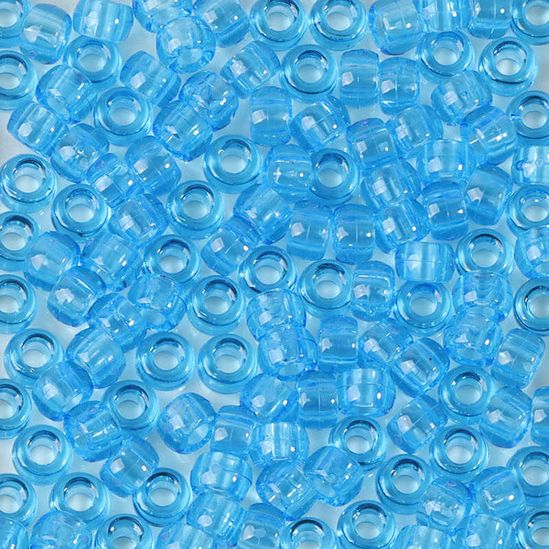 Large-hole plastic beads
