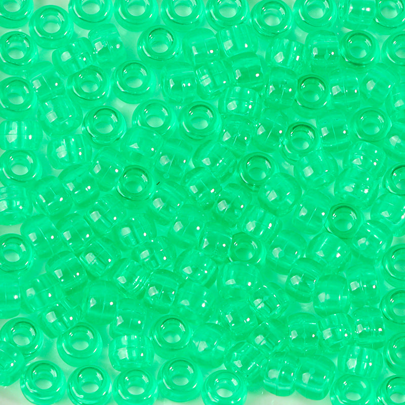 Large-hole plastic beads