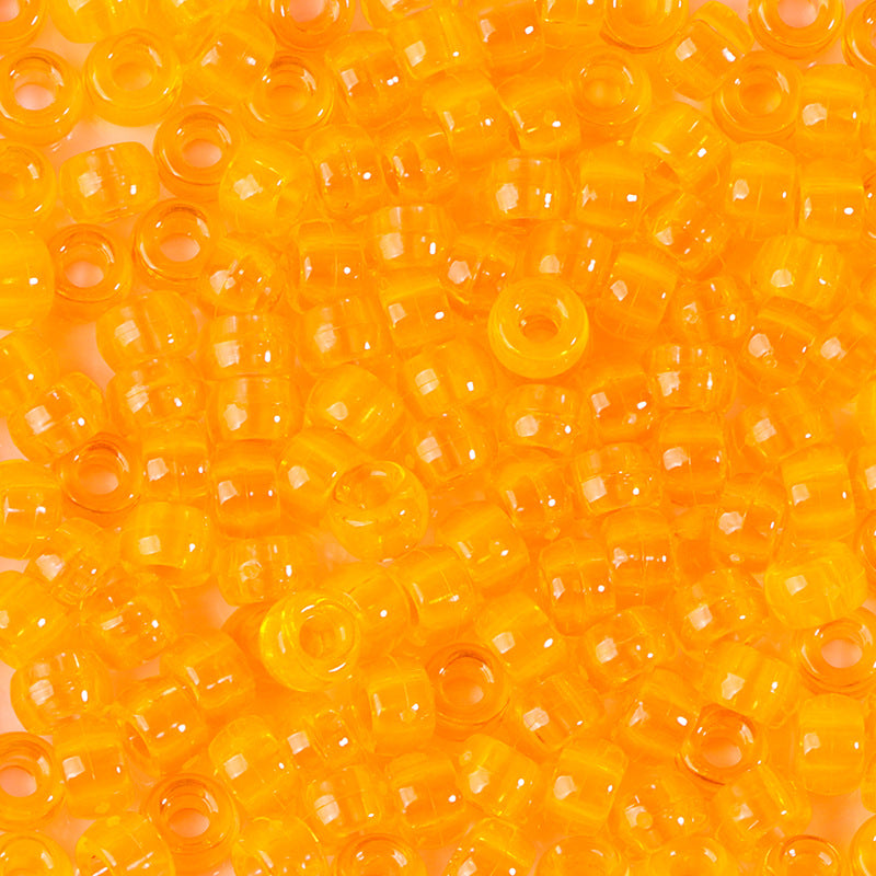 Large-hole plastic beads
