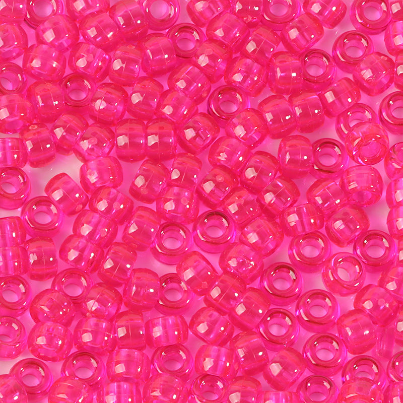 Large-hole plastic beads