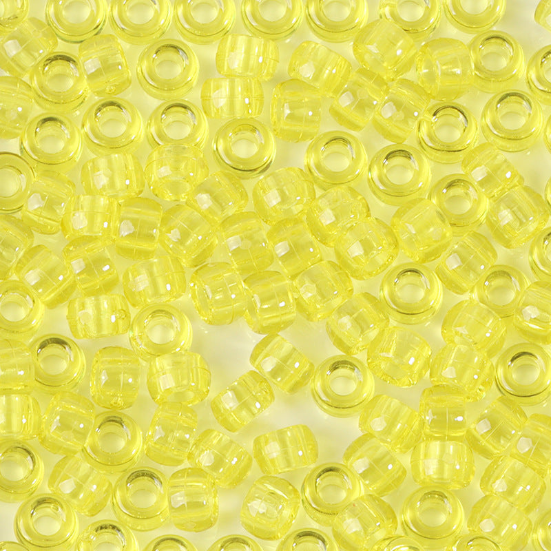 Large-hole plastic beads